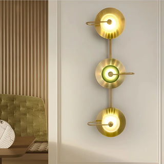 Modern|Gold|Green|Round|Industrial|Wall|Sconce|Luxury|Elegant