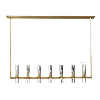 MIRODEMI® Albese con Cassano | Candle-Inspired LED Brass Chandelier for Upscale Interiors