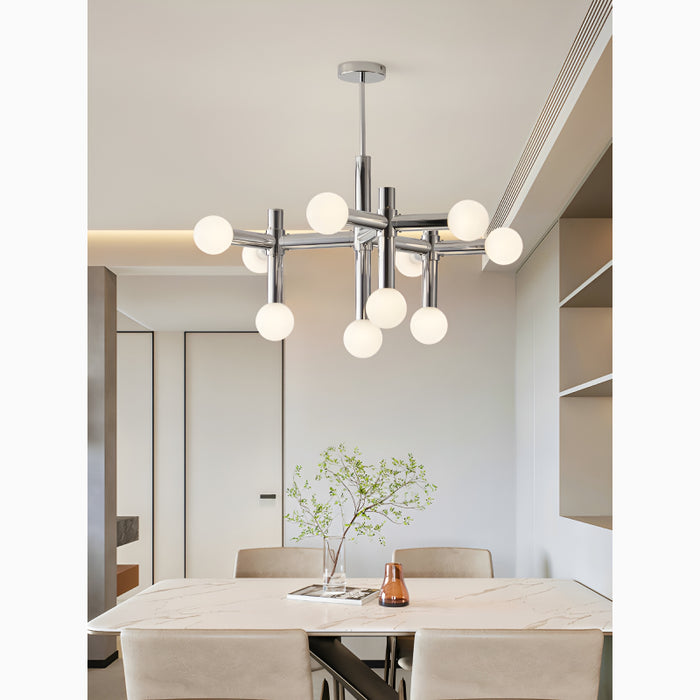 Alcobendas | Chandelier in the Shape of a Glass Ball in a Bauhaus Style for Living Room