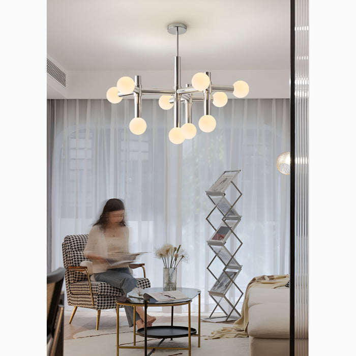 Alcobendas | Chandelier in the Shape of a Glass Ball in a Bauhaus Style for Living Room