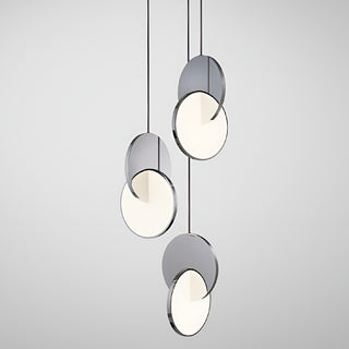 Alezio | Round Stainless Steel Hanging Light Fixture