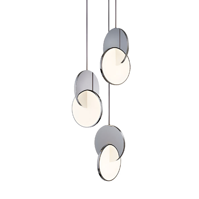 Alezio | Round Stainless Steel Hanging Light Fixture