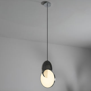 Alezio | Round Stainless Steel Hanging Light Fixture