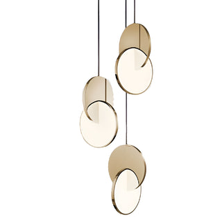 Alezio | Round Stainless Steel Hanging Light Fixture