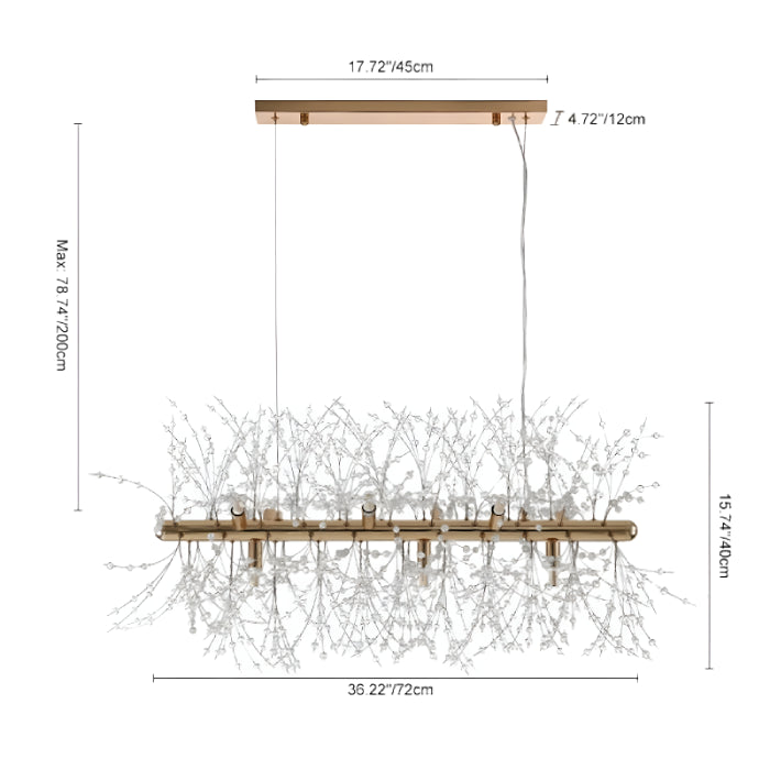 Alfedena | Dandelion-shaped Nordic Loft Chandelier