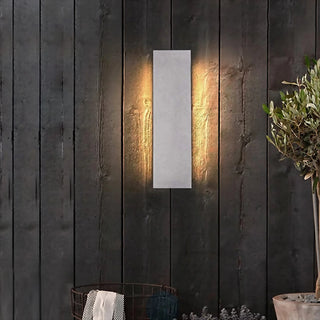 Alice Superiore | Modern Waterproof Limestone Outdoor Wall Sconce from Mirodemi for Porch, Garden, Entrance, Terrace | LED Light | Luxury Lighting | Outdoor Wall Lamp|