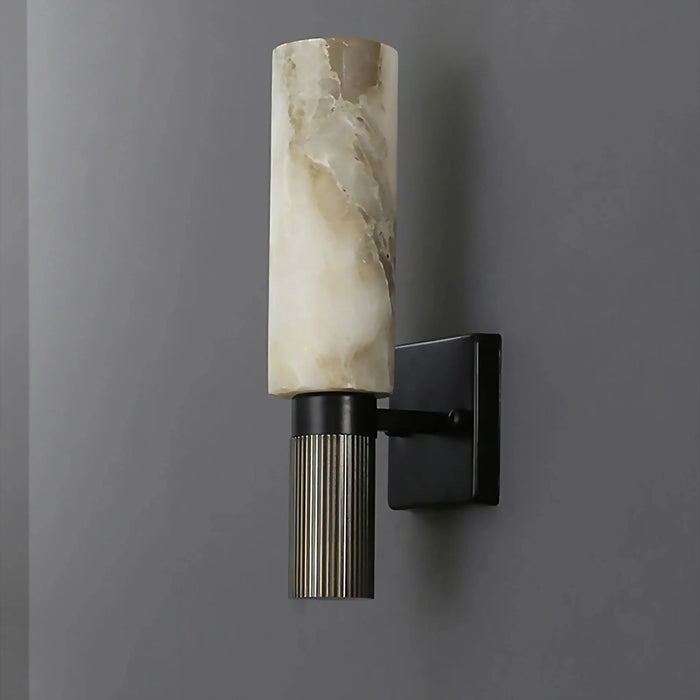 Allai | Luxury Modern Natural Marble Wall Sconce from Mirodemi for Porch, Foyer, Bedroom, Living Room | LED Light | Outdoor Lighting | Wall Lamp | 