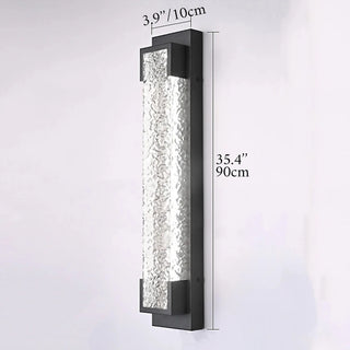 Alserio | Mirodemi Black Anti-Rust LED Wall Sconce for Outdoor Elegance