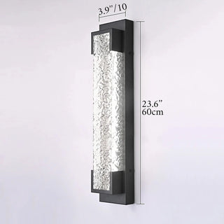 Alserio | Sophisticated Outdoor Wall Sconce in Black with LED and Anti-Rust Protection