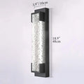 Alserio | Black LED Outdoor Wall Light with Rust-Resistant Finish by Mirodemi