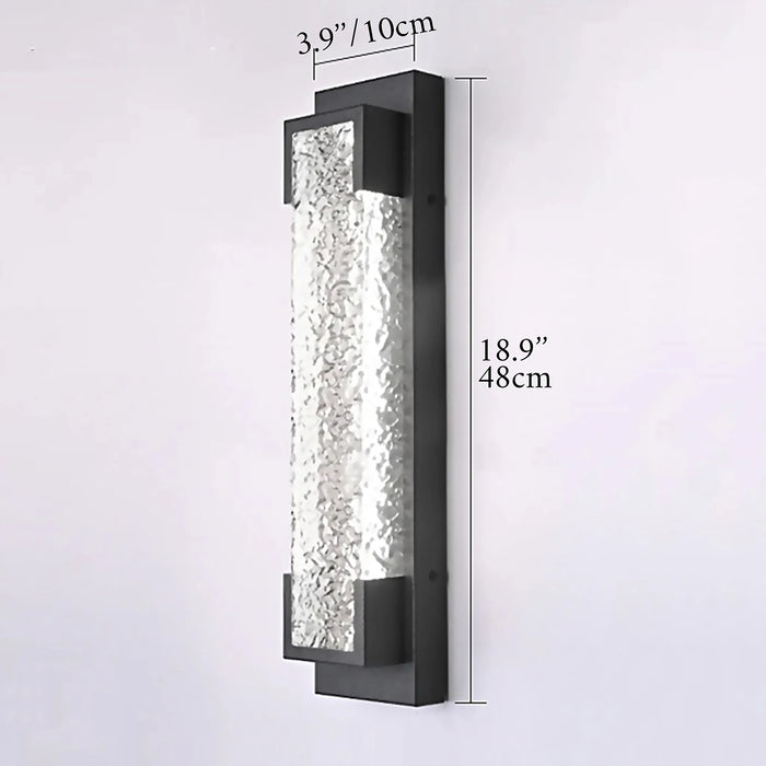 Alserio | Stylish Black Anti Rust LED Outdoor Wall Sconce from Mirodemi | LED Light | Luxury Lighting | Outdoor Wall Lamp | 