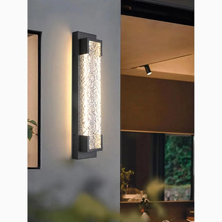 Alserio | Mirodemi’s Elegant Black LED Outdoor Wall Sconce with Anti-Rust Finish