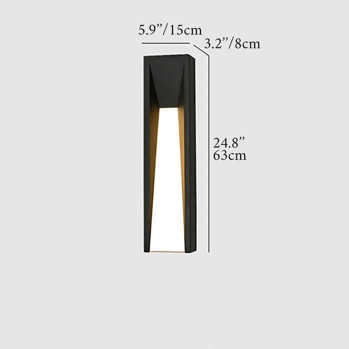 Altamura | Modern Outdoor Black Stylish Exterior LED Wall Lamp for Porch, Garden, Entrance, Courtyard | LED Light | Outdoor Lighting | Luxury Lighting |