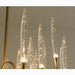 Altare | Icicle-shaped Gold Rectangle Crystal Chandelier 