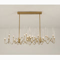 Altare | Icicle-shaped Gold Rectangle Crystal Stylish Chandelier