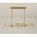 Altare | Icicle-shaped Gold Rectangle Crystal Stylish Chandelier