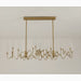 Altare | Icicle-shaped Gold Rectangle Crystal Lovely Chandelier