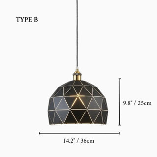 MIRODEMI Utelle | American Vintage Crystal Geometric Pendant Lamp for Dining Room