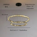 Antwerpen | Ring Gold Crystal Chandelier for Living Room