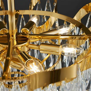 Albisola Superiore | Aristocratic Gold Crystal Ceiling Chandelier from Mirodemi for Home Decor