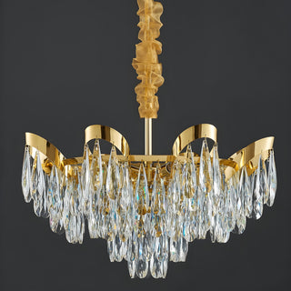 Albisola Superiore | Aristocratic Gold Crystal Ceiling Chandelier from Mirodemi for Bedroom