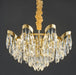 Albisola Superiore | Aristocratic Gold Crystal Ceiling Chandelier from Mirodemi for Living Room