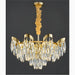 Albisola Superiore | Aristocratic Gold Crystal Ceiling Chandelier from Mirodemi for Parlor