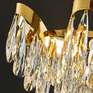 Albisola Superiore | Aristocratic Gold Crystal Ceiling Chandelier from Mirodemi for Home Interior 