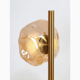 Artistic|Glass|LD|Foor|Table|Modern|Elegant|Luxury|Lamp|Amber|Gold