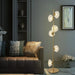 Artistic|Glass|LD|Foor|Table|Modern|Elegant|Luxury|Lamp|Clear|Gold