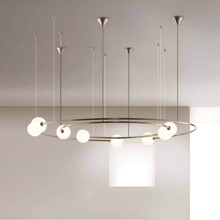 Baia e Latina | Planet Orbit Glass Ball LED Pendant Lamp for Living Room, Bedroom, Dining Room