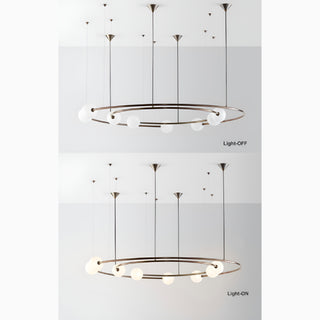 Baia e Latina | Planet Orbit Glass Ball LED Pendant Lamp Light On/Off