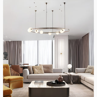 Baia e Latina | Planet Orbit Glass Ball LED Pendant Lamp for Living Room