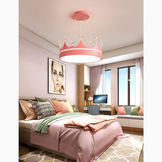 MIRODEMI Baiano | Modern Drum LED Pendant Lights Crown for Room