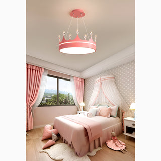 MIRODEMI Baiano | Modern Drum LED Pendant Lights for Girl's Room