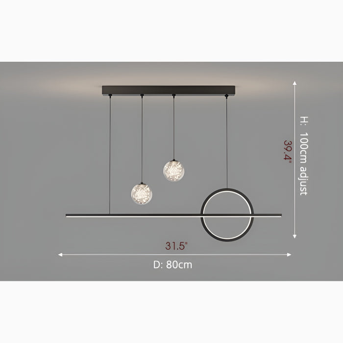 Bajardo | Creative LED Pendant Light in a Nordic Style for Dining Room, Kitchen