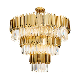 Beausoleil | Empire Gold Crystal Chandelier For Stairway