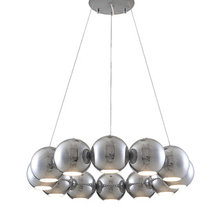 MIRODEMI Belgodere | Gold/Silver Modern Balls Hanging Chandelier Silver