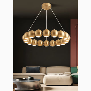 MIRODEMI Belgodere | Gold/Silver Modern Balls Hanging Chandelier