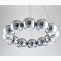 MIRODEMI Belgodere | Gold/Silver Modern Balls Hanging Chandelier for Room