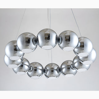 MIRODEMI Belgodere | Gold/Silver Modern Balls Hanging Chandelier for Room