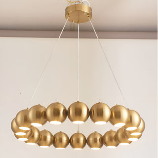 MIRODEMI Belgodere | Gold/Silver Modern Balls Hanging Chandelier for Bedroom