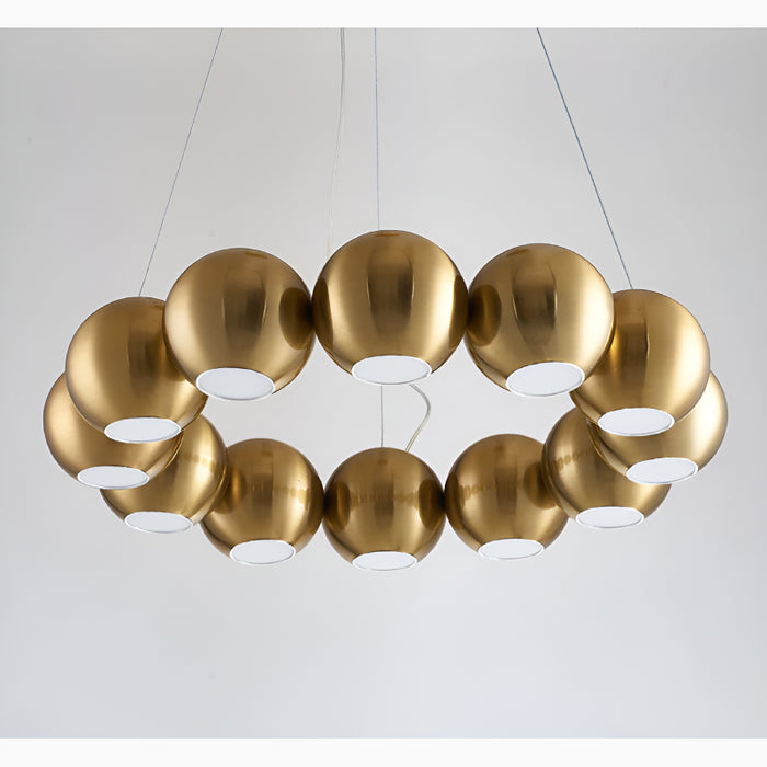 Belgodere | Gold/Silver Modern Balls Hanging Chandelier