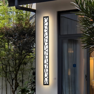 MIRODEMI Black Creative Design Outdoor Waterproof Aluminum LED Tall Wall Lamp For Villa | luxury lighting | Creative style | Vertical outdoor lamp | 