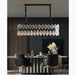 Black Crystal Style Ceiling Chandelier for Dining Room