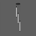 Modern black pendant light|Staircase chandelier|LED lighting|Black minimalist staircase chandelier 