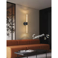 Black|Tube|LED|Wall|Lamp|Sconce|Bedside|Crear|Bubbles|Elegant