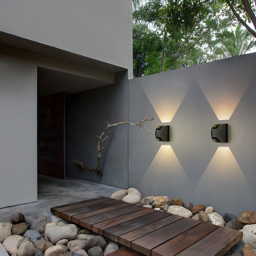 MIRODEMI Black Modern Outdoor Waterproof Aluminum LED Wall Scones For Garden, Courtyard | Luxury Lighting | Wall Lamp | Outdoor Light | Minimalistic Style |