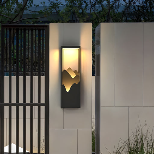  MIRODEMI Black Solar Outdoor Original Design Waterproof Wall Light For Garden, Courtyard | LED Light | Creative Style | Outdoor luxury lighting | 