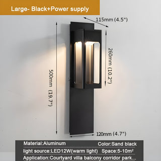  MIRODEMI Black/Bronze Outdoor Waterproof LED Aluminum Wall Light With Motion Sensor image | luxury furniture | outdoor lamps 